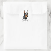 Doberman Pinscher Merci ! Autocollants (Sac)
