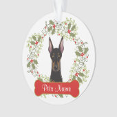 Doberman Pinscher  Ornament (voorkant)