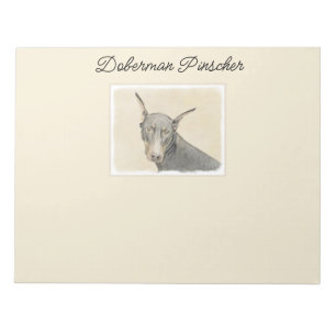 Doberman Pinscher Painting - Originele Dog Art Notitieblok