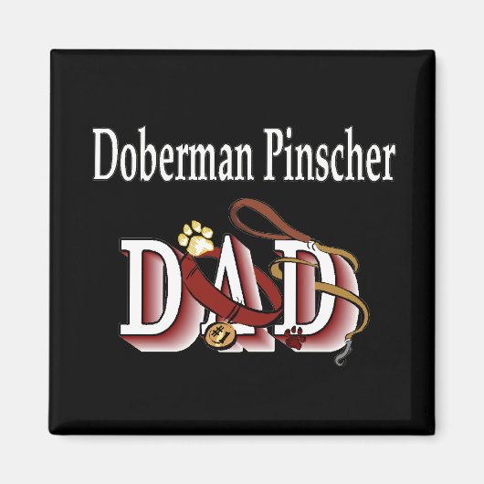 doberman pinscher papa Magnet (Devant)