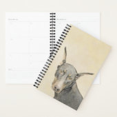 Doberman Pinscher Peinture - Art Chien original (Devant avec enveloppe)