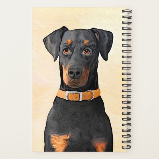 Doberman Pinscher Peinture non découpée Art origin (Dos)