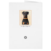 Doberman Pinscher Peinture non découpée Art origin (Dos)