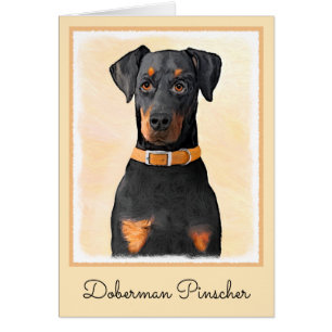 Doberman Pinscher Peinture non découpée Art origin