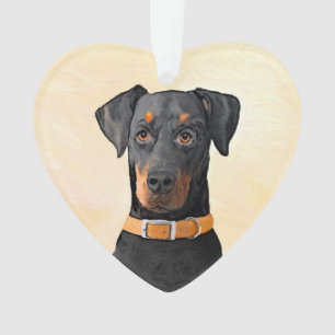 Doberman Pinscher Peinture non découpée Art origin