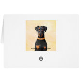 Doberman Pinscher Peinture non découpée Art origin (Dos Horizontal)