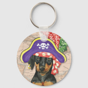 Doberman Pinscher Pirate Sleutelhanger