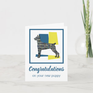 Doberman Pinscher Puppy Dog gefeliciteerd Kaart