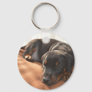 doberman-pinscher-puppy sleutelhanger