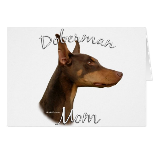 Doberman Pinscher (rood) mam 2 (Voorkant Horizontaal)