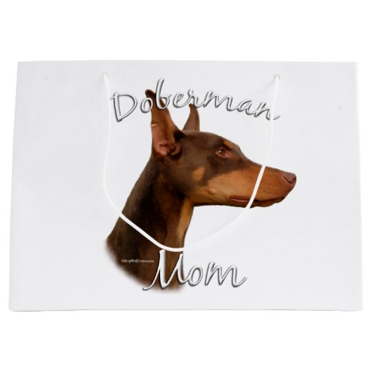 Doberman Pinscher (rood) mam 2 Groot Cadeauzakje (Voorkant)