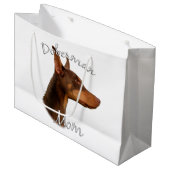 Doberman Pinscher (rood) mam 2 Groot Cadeauzakje (Voorkant Gekanteld)