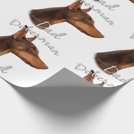 Doberman Pinscher (rood) Pa 2 Cadeaupapier (Hoek)