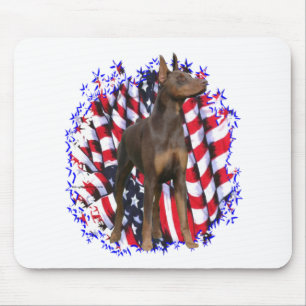 Doberman Pinscher (rood) Patriot Muismat