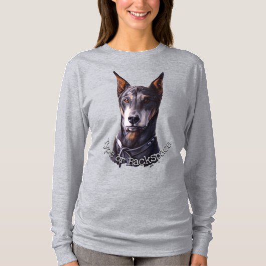 Doberman Pinscher Shirt Personalized Dog Art Shirt (Voorkant)