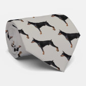 Doberman Pinscher Stropdas (Opgerold)