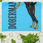 doberman pinscher theedoek (Gevouwen)