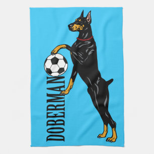 doberman pinscher theedoek