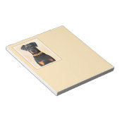 Doberman Pinscher Uncropped schilderij originele k Notitieblok (Schuin)