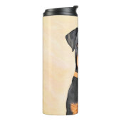 Doberman Pinscher Uncropped schilderij originele k Thermosbeker (Gedraaid links)
