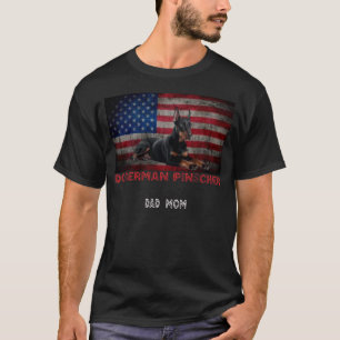 Doberman Pinscher USA Mam Pa T-shirt