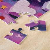 Doberman Pinscher Valentine's Day Marshmallow Legpuzzel (Zijkant)