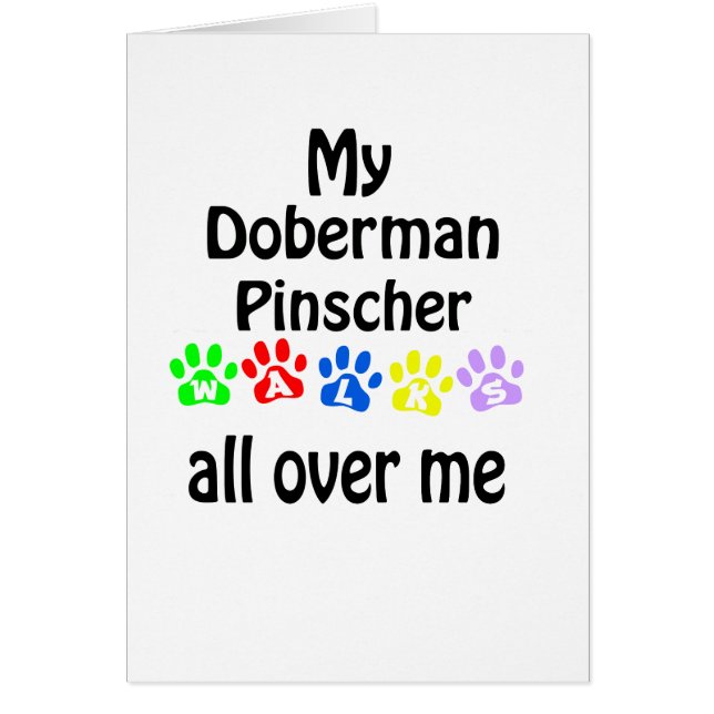 Doberman Pinscher wandelt design (Voorkant)