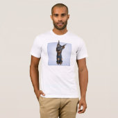 Doberman Pinscher (zwart-wit) DOB1 T-shirt (Voorkant volledig)