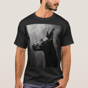Doberman Pinscher Zwart-wit T-shirt
