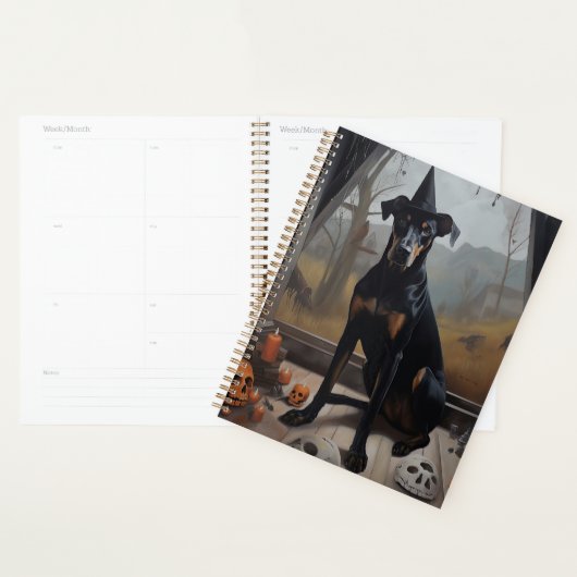 Doberman Pompoenen Halloween Griezelen Planner (Display)