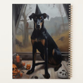 Doberman Pompoenen Halloween Griezelen Planner (Achterkant)