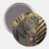 Doberman Pond Puppy Magnet Magneet (Voorkant / Achterkant)