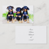 Doberman puppies visitekaartjes (Voorkant / Achterkant)