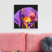Doberman puppy kunst canvas afdruk (Insitu (Woonkamer))