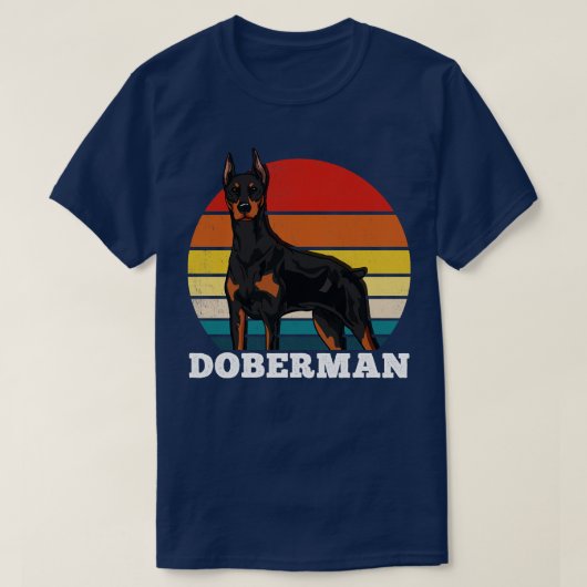 Doberman Retro T-shirt (Design voorkant)