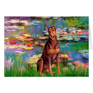 Doberman (rood) - Lilies 2