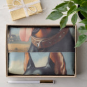 Doberman schilderij Tissuepapier (Geschenk)