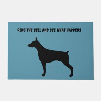Doberman Silhouette Doormat Deurmat
