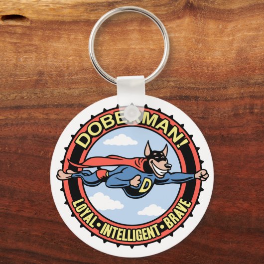 Doberman. Sleutelhanger (Voorkant)