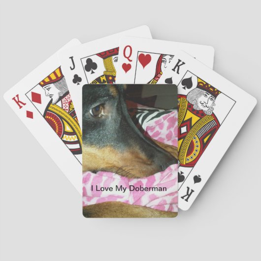 Doberman-speelkaarten Speelkaarten (Achterkant)