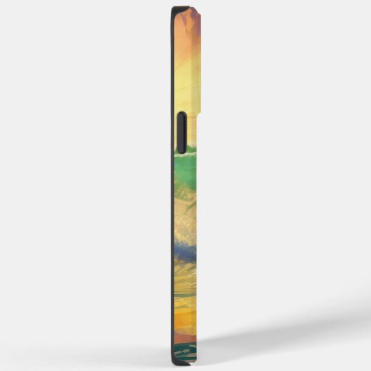 Doberman strand surfen schilderij Case-Mate iPhone case (Achterkant / Rechts)