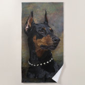 Doberman Strandlaken (Voorkant)