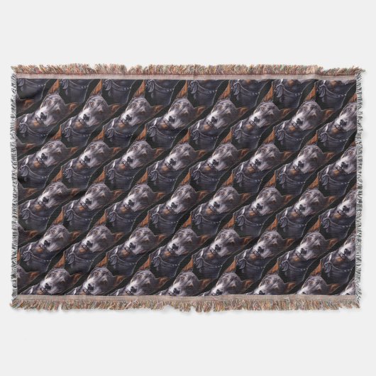 Doberman Throw Blanket Doberman Pinscher Blanket Deken (Voorkant)