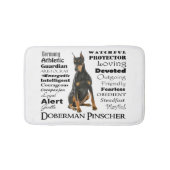 Doberman Traits Bath Mat (Voorkant)