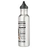 Doberman Traits Bouteille d'eau (Droite)