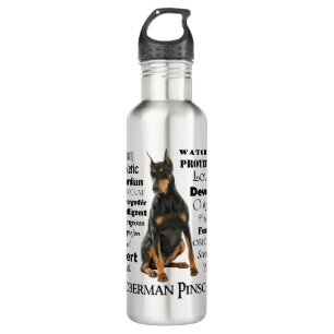 Doberman Traits Bouteille d'eau
