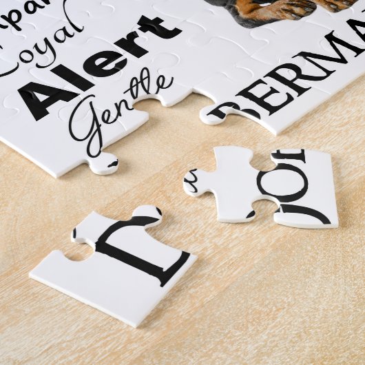 Doberman Traits Jigzaag Puzzle Legpuzzel (Zijkant)