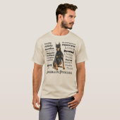 Doberman Traits T-Shirt (Voorkant volledig)