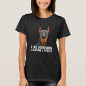 Doberman Tshirt, Dog Lover Tee, Doberman Lover Pre T-shirt (Voorkant)