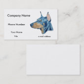 Doberman Visitekaartje (Voorkant / Achterkant)